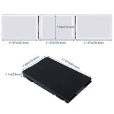 Three-Sided Mirror With LED Light Retractable Hanging Three-Fold Mirror With 10X Magnification Small Mirror